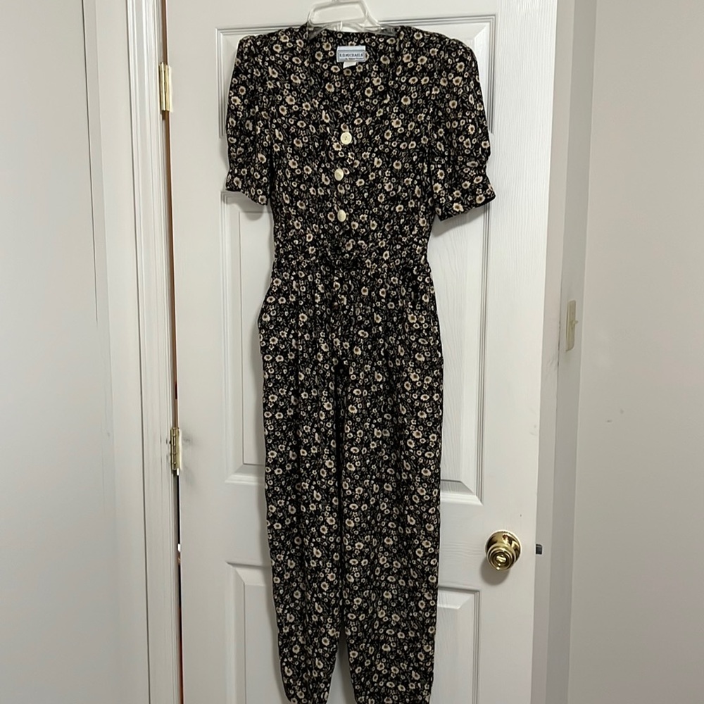 Vintage 1990 ‘s E.D. Michaels. Jumpsuit, size 7-8